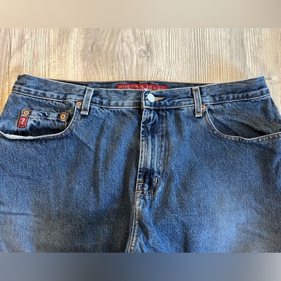Vintage Guess Jeans 36 x 31 Men’s Jeans Y2K Mexico Barrel Leg Baggy Tapered Fit. - Picture 3 of 13